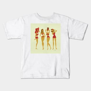 Bombshells - Brunette Kids T-Shirt